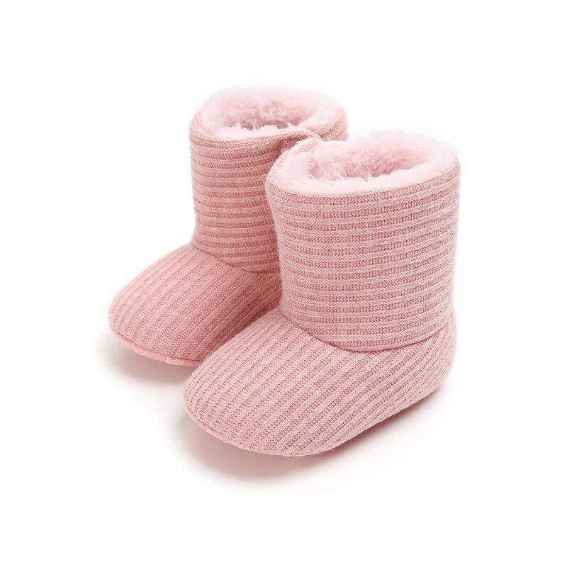 Baby Jongens Meisjes Gebreide Bont Laarzen Peuters Soft Sole Korte Warme Zachte Sneeuw Jongens Meisjes Laarzen Schoenen 0-18 maanden: P / 7-12 Months