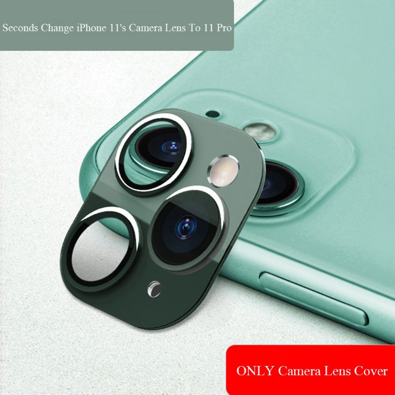 Linse klistremerke kamera objektivdeksel for iphone 11 sekunder bytte for iphone 11 pro 634a