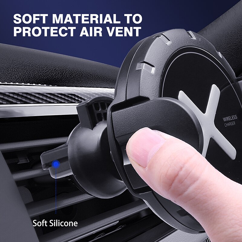 Qi 15W Draadloze Oplader Bracket Telefoon Houder Voor Auto Auto Universele Smart Sensor Mount Zwaartekracht Vastklemmen Snel Opladen