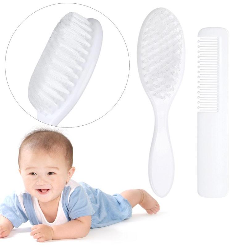Newborn Baby Hair Comb+Brush ABS Soft Head Scalp Remover Massager Hair Care Tool