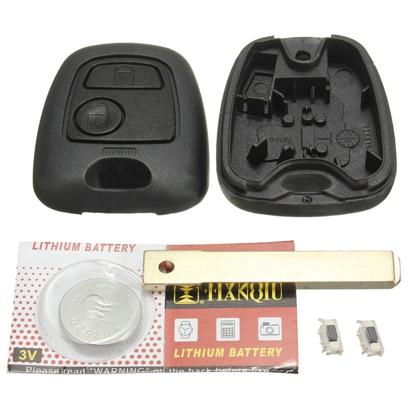 2 button Cover helmet key shell for remote control toyota Aygo battery buttons
