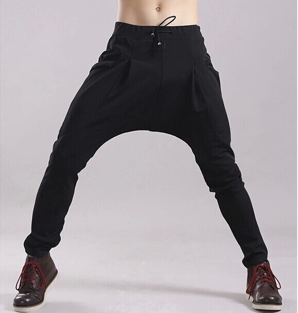Pantalon de danse style Hip hop pour homme, sarouel, baggy, bas à entrejambe bas, pantalon de survêtement, calca