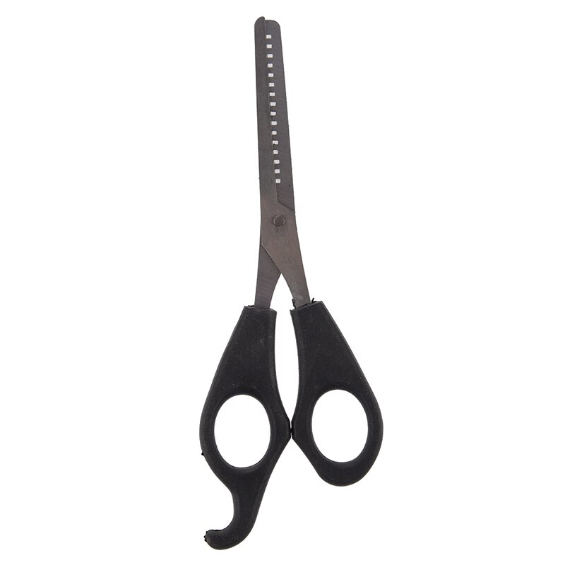Stainless Steel Blade 6.3 Inch Thinning Shear Scissors Silver+Black