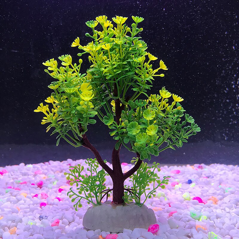 Simulatie kunstplanten aquarium decoratie water onkruid ornament plant aquarium thuiskantoor aquarium gras decoratie: 3