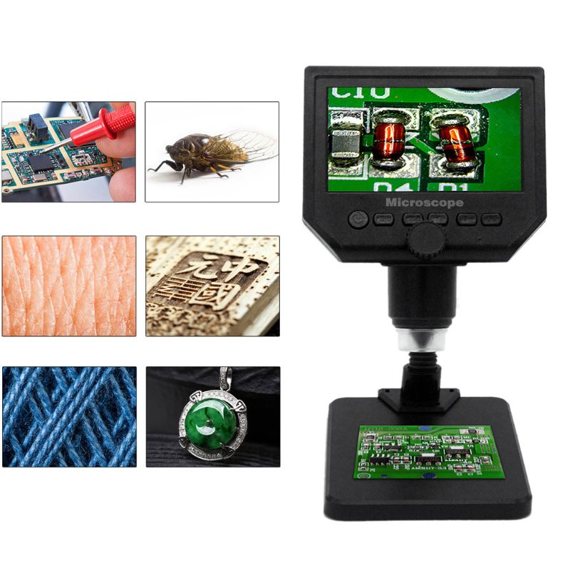 G600+ Upgrade 3.6MP Digital Microscope 4.3" LCD Microscopes Magnifier Camera Q84D
