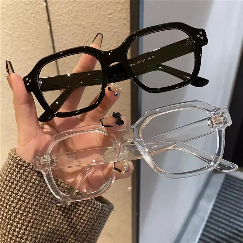 Montura de gafas Retro antiluz azul para ordenador, gafas de gran tamaño para hombres y mujeres, gafas elegantes a la , gafas clásicas Ouclos