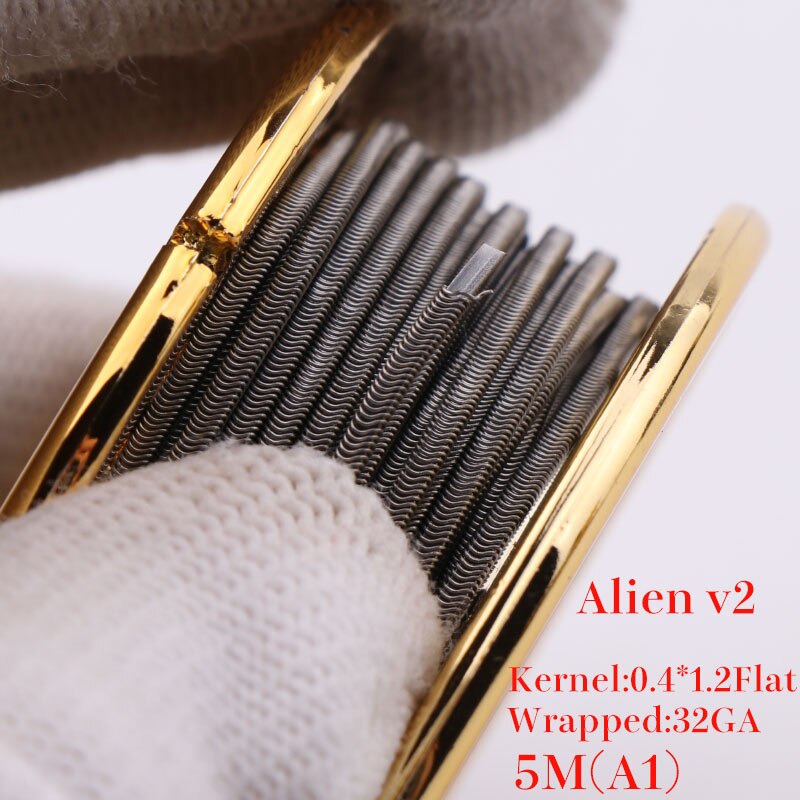 10 Feet XFKM Alien V2 Coil Wire NI80 SS316 Heating Wire High Density RDA RBA RDTA Rebuildable Atomizer Heating DIY Coil Wire: 0412-a1-5m-v2