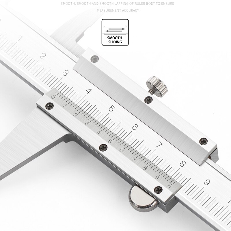 AIRAJ 150/200/300mm Vernier Calipers High-Precision Stainless Steel Calipers Household Decoration Measurement Manual Tools