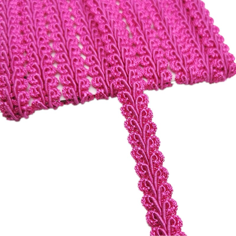 Cinta para ajuste de encaje de 2 yardas, ciempiés trenzado, accesorios de costura para manualidades, decoración de boda, encaje curvo de tela
