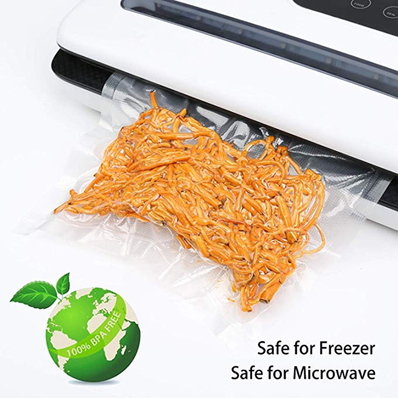 Vacuum Sealer Rolls, Sous Vide Bags, Four (4)，Commercial Grade Plastic, Food Vac Storage & Seal, Airtight Vacume Saver