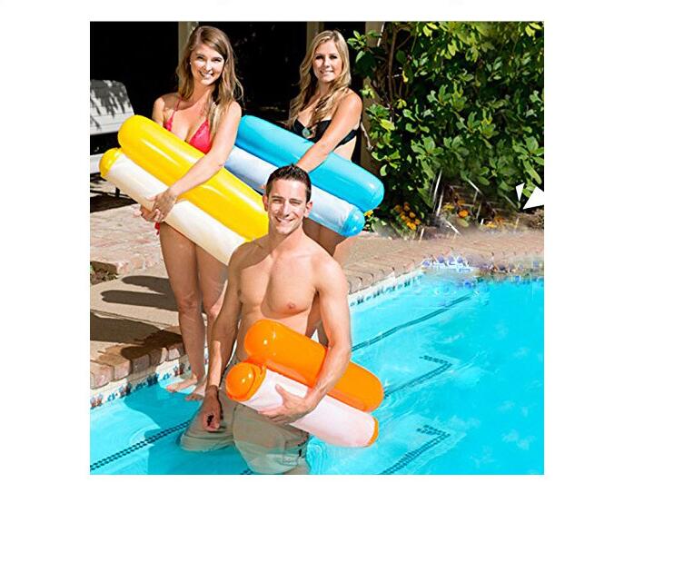 Ins-stijl zwembad opblaasbare stoel, draagbare opblaasbare stoel voor zwembad, opvouwbare opblaasbare bank, zwemspeelgoed