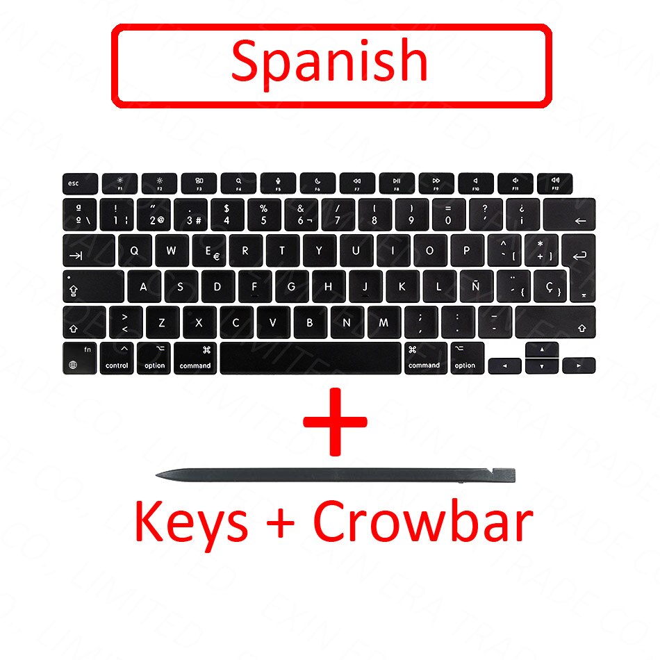 Teclas A2337 para ordenador portátil, tapa para teclas, reparación de tijera para Apple Macbook Air Retina 13 "M1 EMC 3598: Spanish
