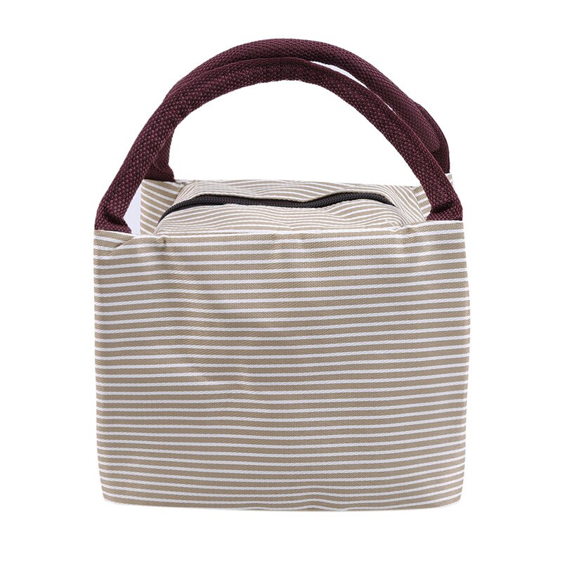 Grote dikke geïsoleerde picknicktassen, lunchtas, geïsoleerde lunchbox, lunchtas, waterdichte canvas tassen: Grijs