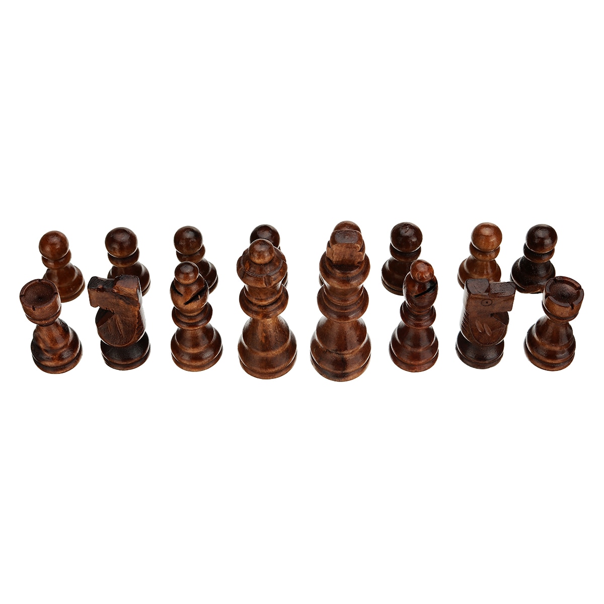 32 Chess Pieces Wooden Complete Chessmen International Word Chess Game Entertainment 77MM
