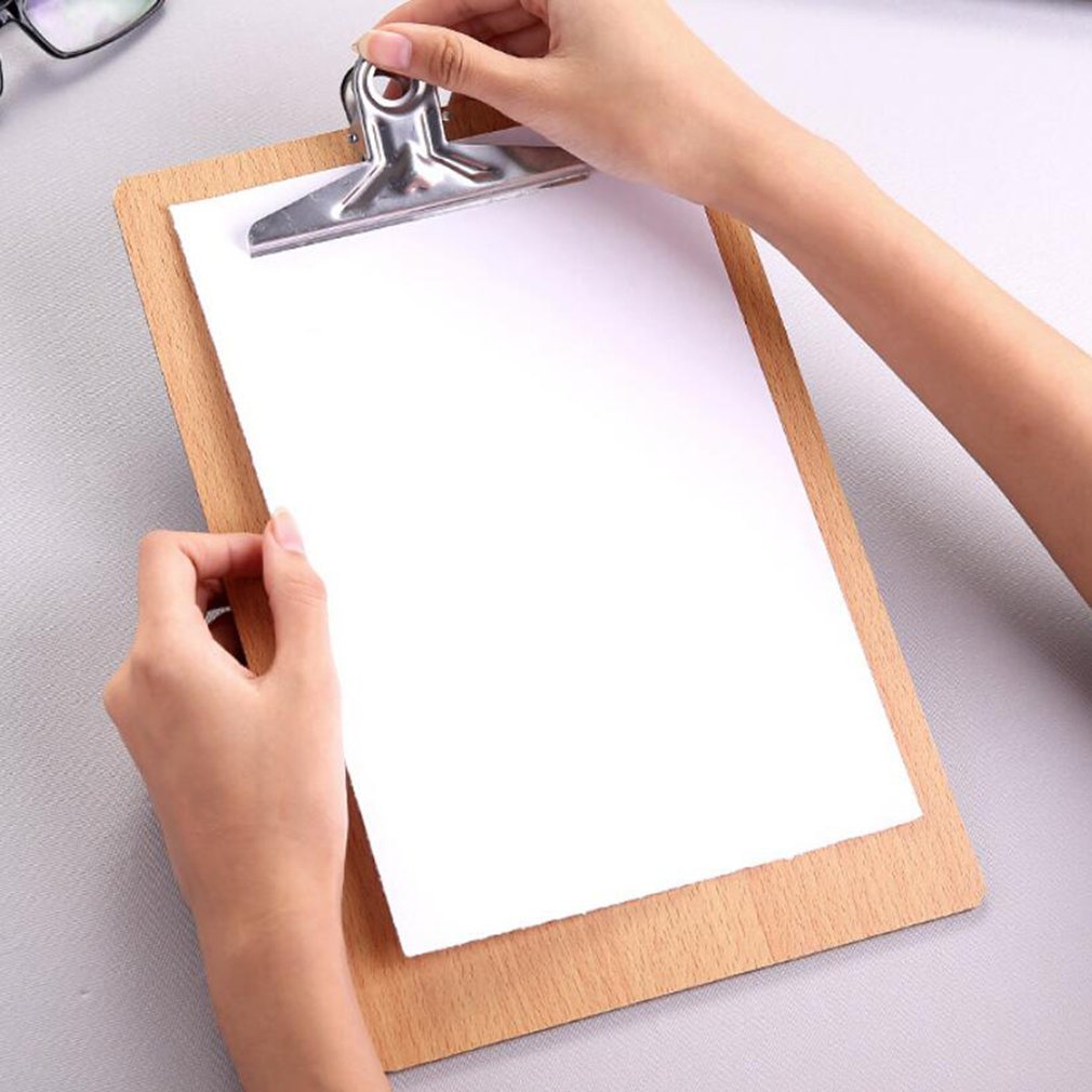 File Folder Board Clip Note Clipboard Paper Menu Organizer Memo Pads Stationery Simple Note Pad Clip School Supplies