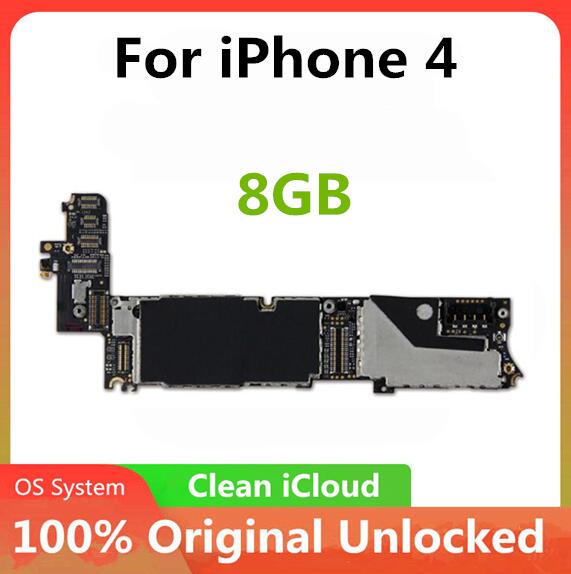 Para iphone 4 4S 5 5C 5S Placa base con el Sistema IOS Original desbloqueado para iphone 4S lógica con la Chips 8GB /16GB /32GB: 4 (8GB)