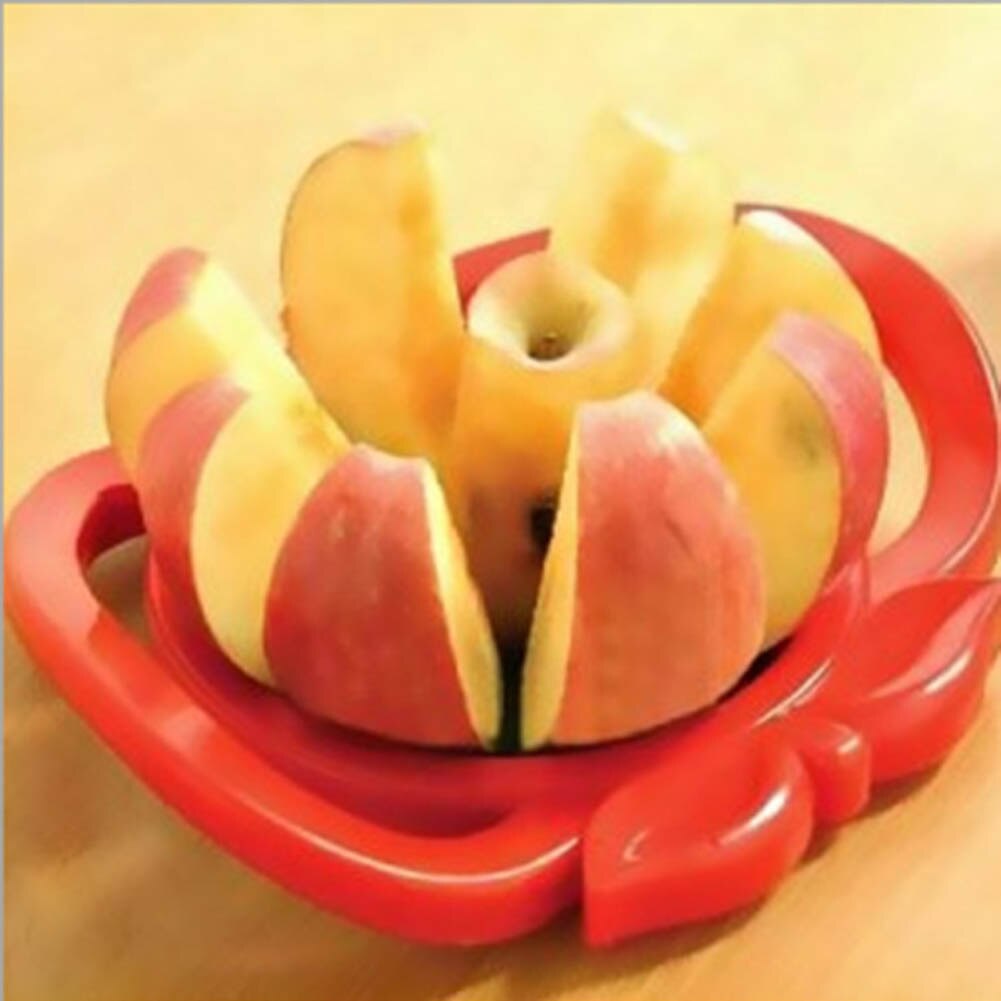 Willekeurige kleur appelsnijder plastic +roestvrij staal fruitsnijder multifunctionele roestvrijstalen raspsnijders appelapparaat