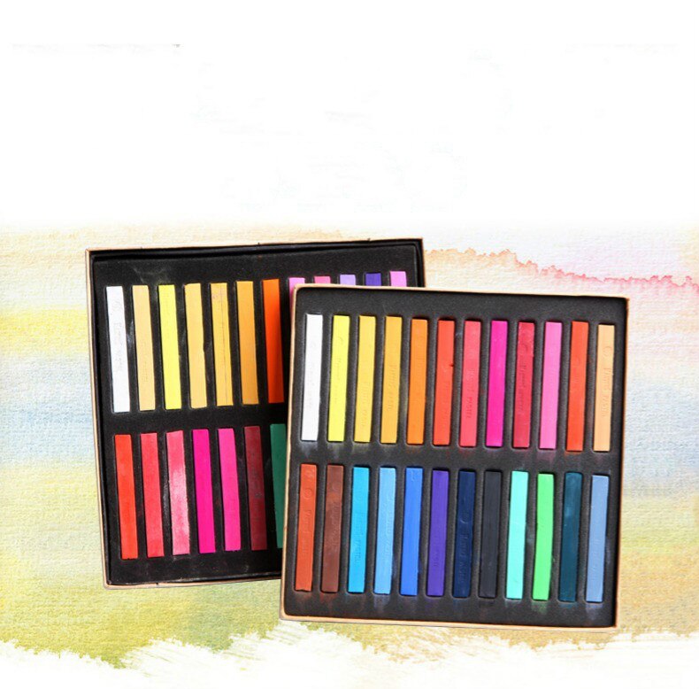 Color Crayon Set Art Drawing 12 24 36 48 Colors Painting Crayons Soft Dry Pastel Artist Student Graffiti Painting Drawing Pen