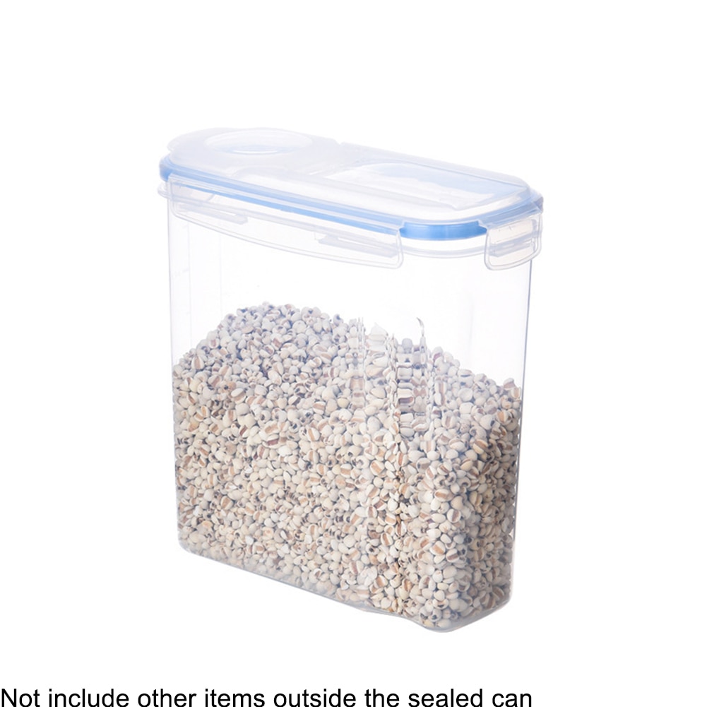 Caja de almacenamiento para dispensador de cereales de 4L/2,5 L, caja de almacenamiento, contenedor para comida, grano de arroz, almacenamiento de granos de harina de arroz 1 Uds.