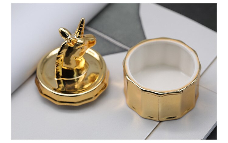 Candle cup gold-plated scented candle ceramic cup handmade candle DIY material container empty: Default Title