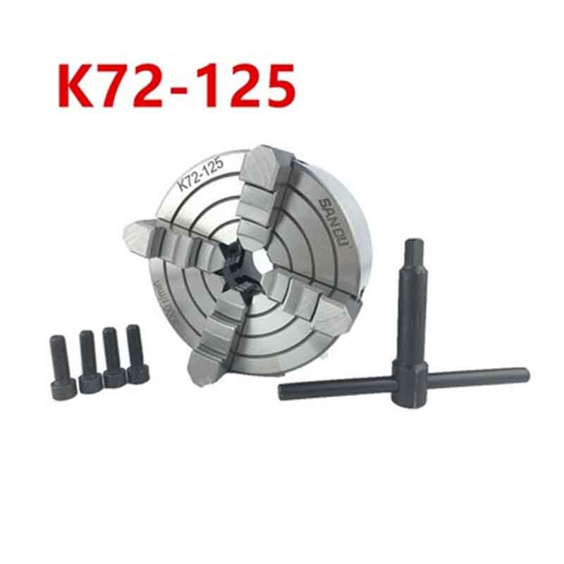 K72-125 4 jaw chuck/125MM manual lathe chuck/4-Jaw Independent Chuck/WM210 install directly chuck