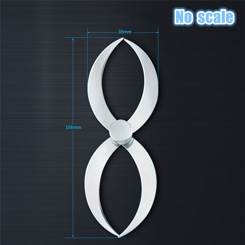 Feeler Gauge Stainless Steel Gap Thickness Wooden Tenon Gauge Internal External Diameter Conversion Ruler Measurement Tool: No scale