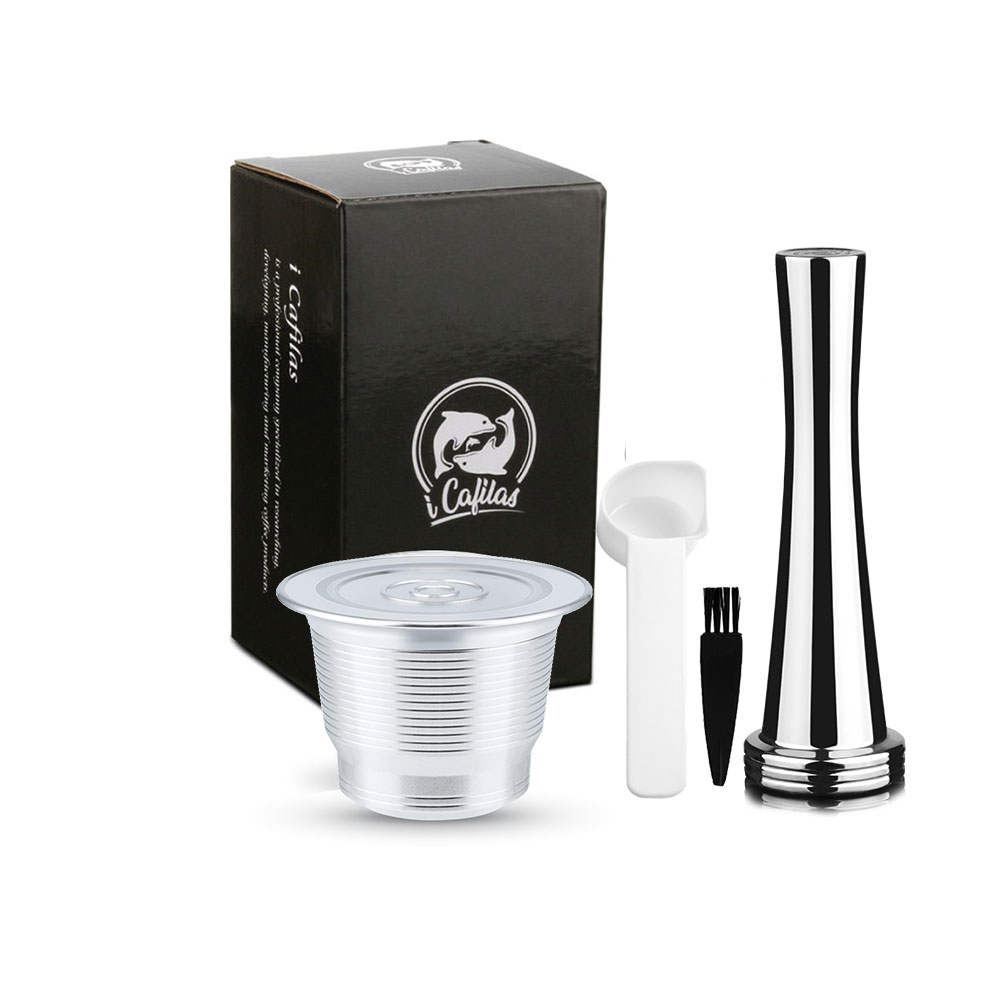 Icafilas Voor Nespresso Capsule Herbruikbare Espresso Staal Koffie Pod Filters Voor Mini C30 D30 &amp; Pixie Koffiezetapparaat: 1capsule-1t