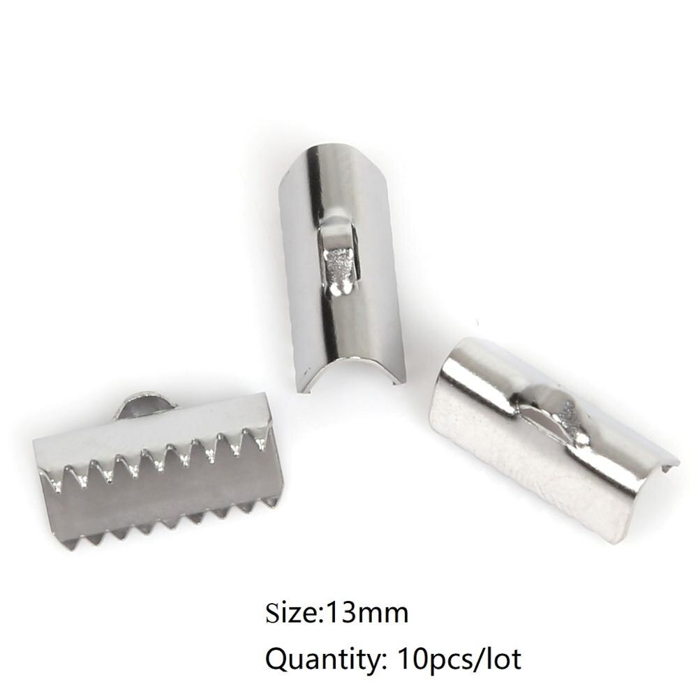 Rvs Karabijn Haken Staart Clip Sluitingen Hanger Connectors Voor Diy Sieraden Maken Ketting Armband Accessoires: 13mm