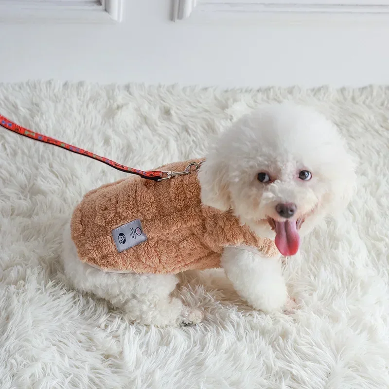 Myke fleece hundeklær vintervarme valpekattungegensere kjæledyrklær til små hunder chihuahua bulldog-klær genser til hunder