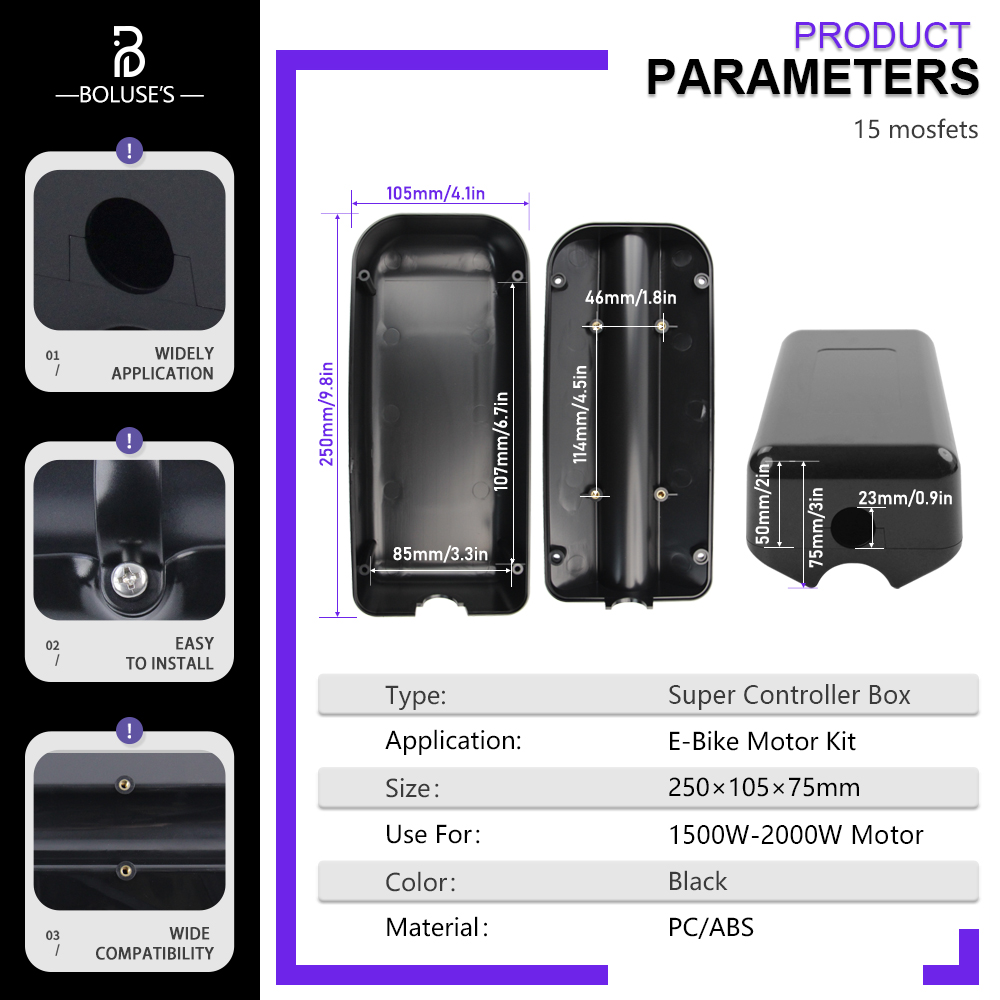 Ebike Controller Box ,Electric Bicycle Controller Box, Electric Bike Controller Case，Small/Large /Extra Large Size Plastic Box