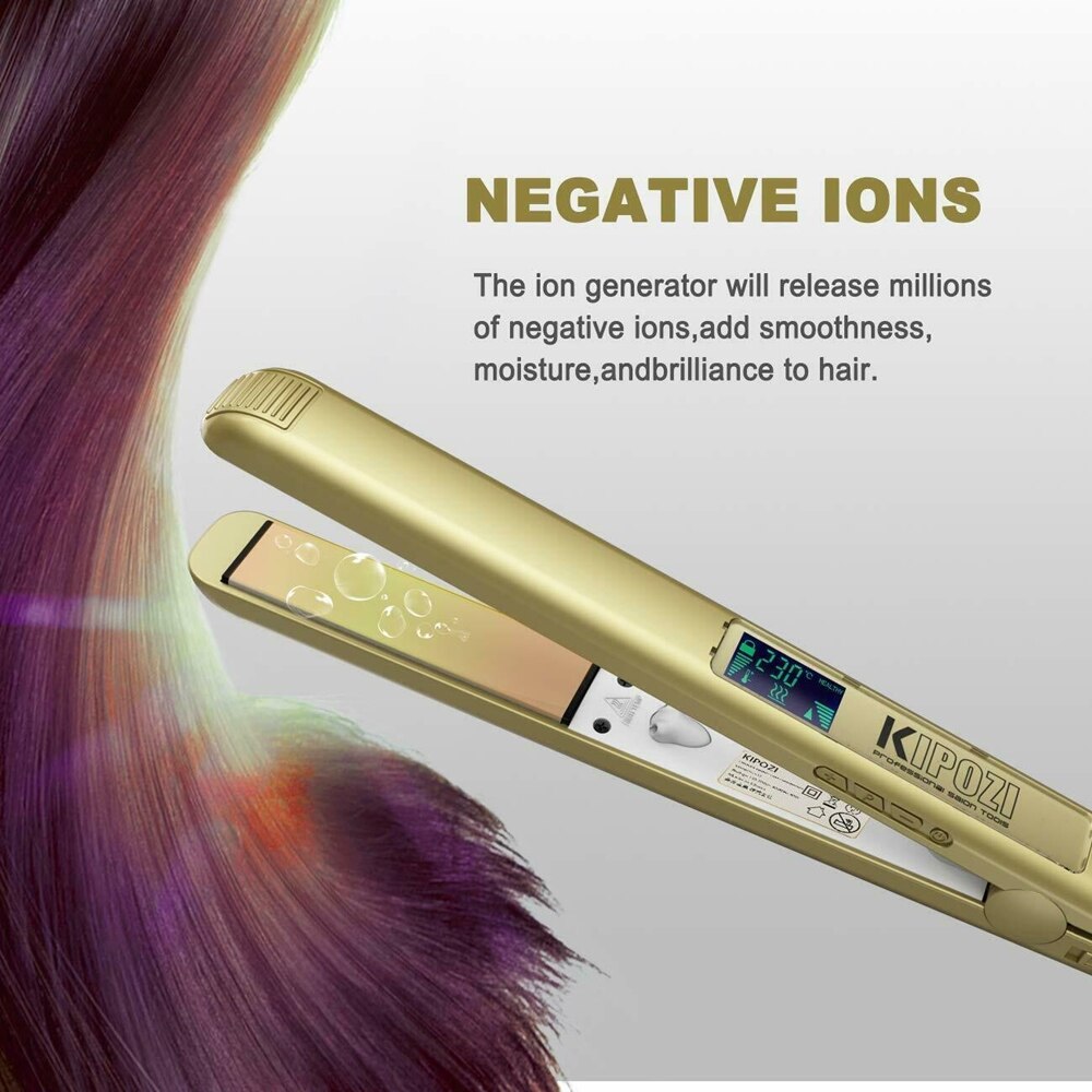 KIPOZI Hair Straightener 2 in 1 Quick Heating hair... Grandado