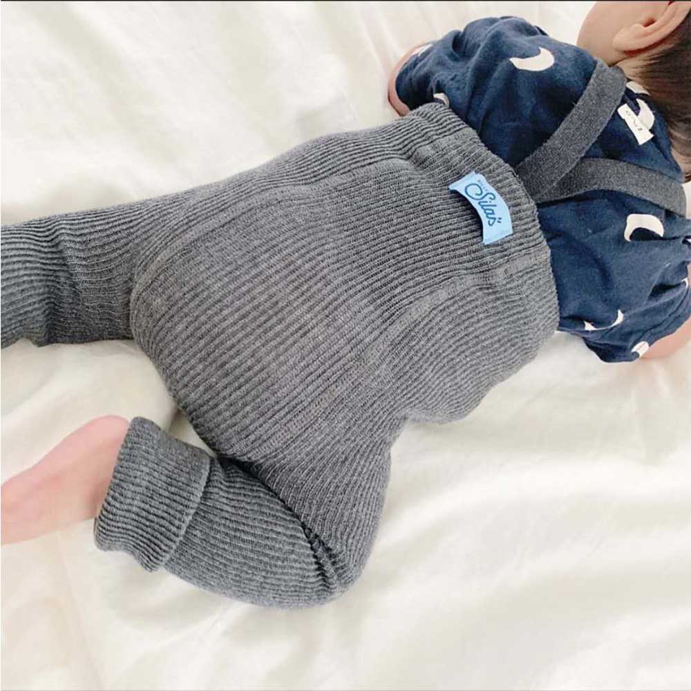 Baby selebukser ss mærke efterår vinter drenge piger solide søde overalls til småbørn strikkede bomuldsoveralls bukser til børn