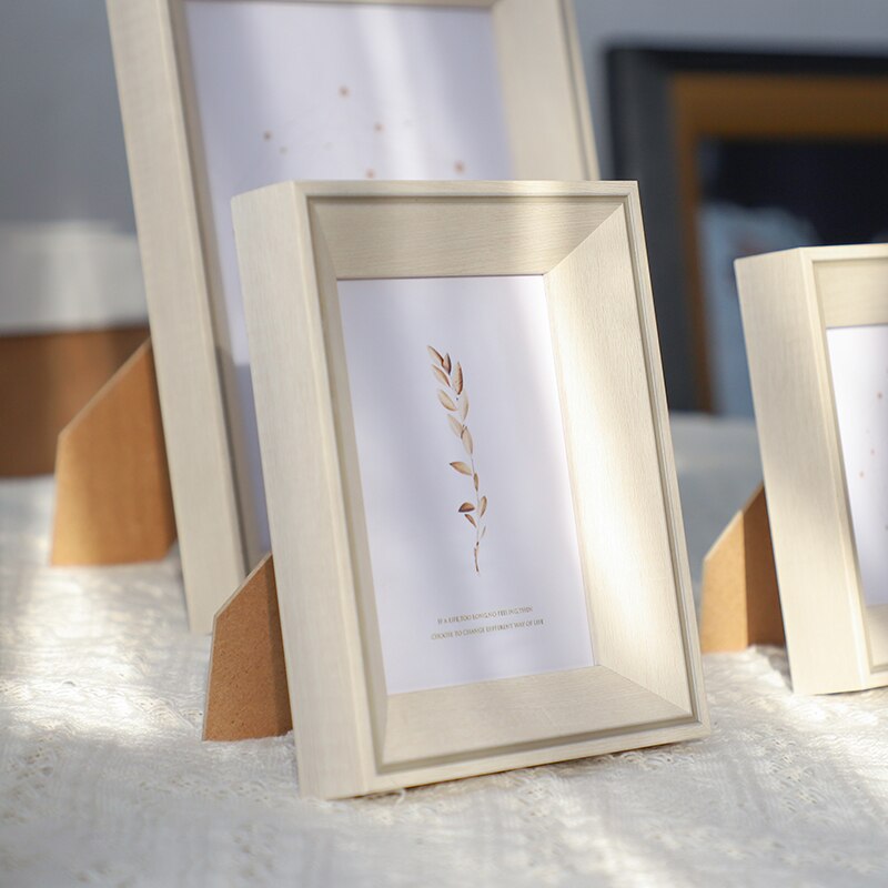 Beautiful Golden Simple Photo Frame Modern Nordic Picture Frames Retro Resin Vertical Wall Painting Frame Delicacy Home Decor: mibaise / 5 inch-8.9x12.7cm
