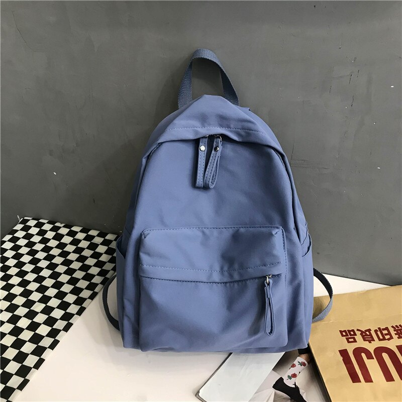 Bomull Ryggsäck för Kvinnor - Klassisk Design - Studenter - Resor - Zocilor: Blå 1