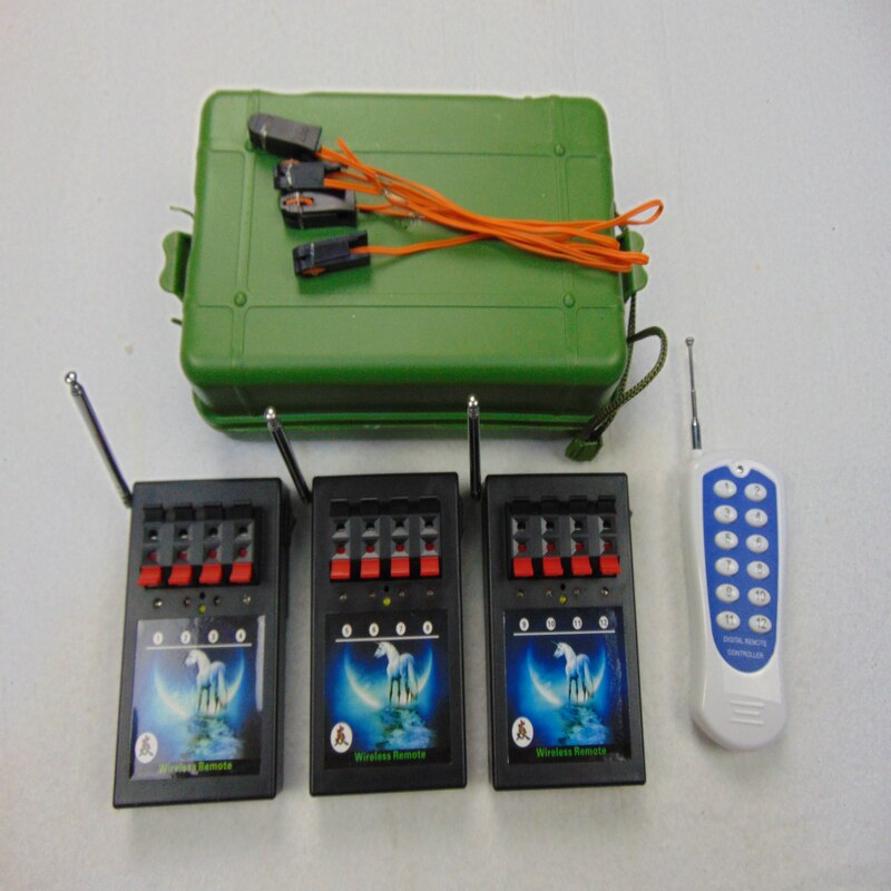 24 sinais fogos de artifício sistema iluminação controle remoto receptor ZY04R-3 máquina casamento sem fio frio led fonte festa palco: 6