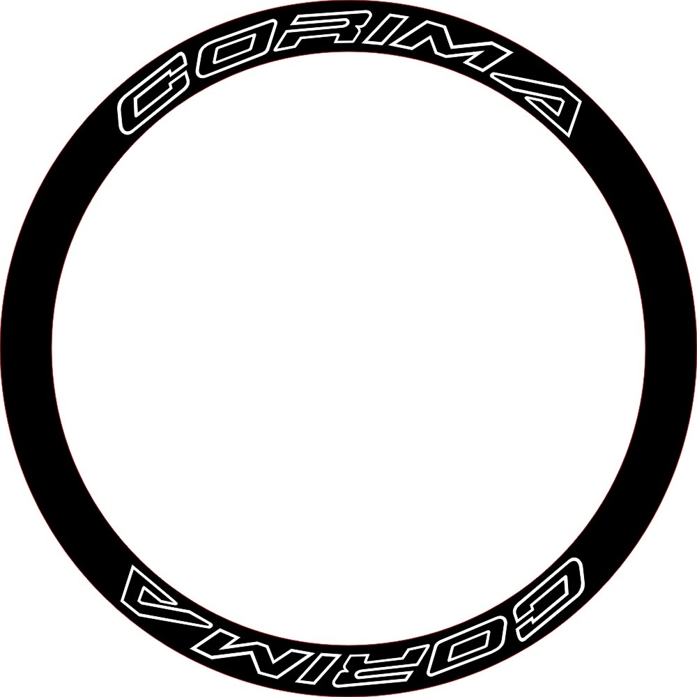 Corima outline hjulset klistermärken fälg dekaler för landsvägscykel 35/38/40/50/50/55/60mm djup hjul set  of 8 klistermärken för två hjul
