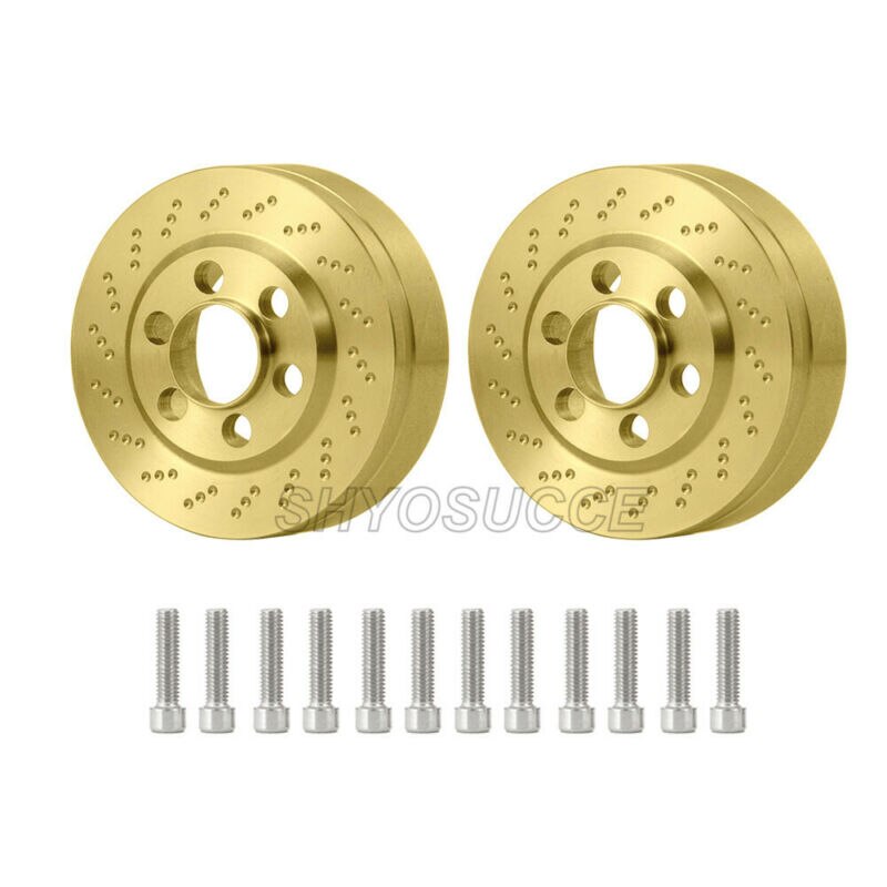 SHYOSUCCE 2 sztuk 1.9 "2.2" przeciwwaga felgi waga metalowe dla TRX-4 SCX10 90046 gąsienica RC