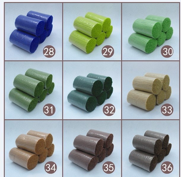 Oneroom akrylgarn trådtråd til låsekrog tæppe lærred stof , 6cm længde , 41 farver enhver farve ca. 200 stk / flok , 10