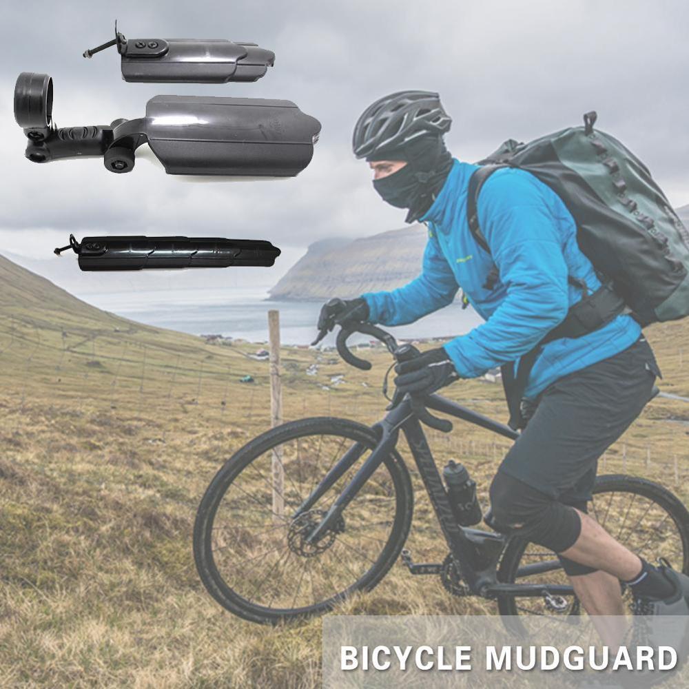 1 Pair Bicycle Mudguard MTB Mountain Bike Bicycle Mud Guards Front Rear Black Cycling Set Mudguards Fender R5I2