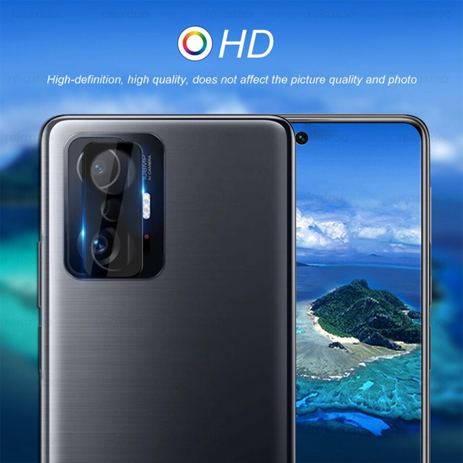 3D Gebogen Camera Lens Protector Glas Voor Xiaomi Mi11T Mi 11T Pro 5G Back Lens Beschermende Glas Case xiaomi11T Xiomi Xiaomi 11T