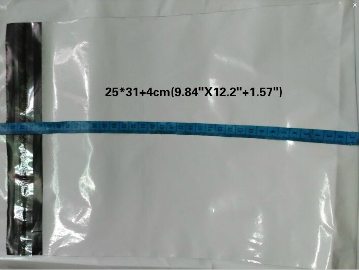 20Pcs White Self-seal Adhesive Courier bags Storage Bags Plastic Poly Envelope Mailer Postal Mailing Bags: 25X35CM
