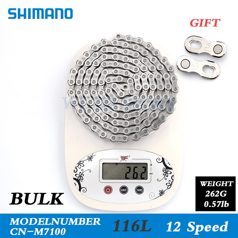 SHIMANO-cadenas de 8/9/10/11/12 velocidades, HG40, HG50, HG53, HG93, HG54, HG95, 4601, HG601, HG701, HG901, 112/116/118 eslabones: 12S M7100 116L Nobox