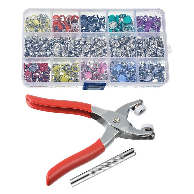 100 stuks mini knoop gesp diy poppenkleding metalen gesp drukknoop kleding naaiknoop babyknoop / drukknopen klauwgereedschap