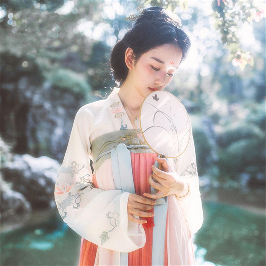 Traditional Chinese Clothing Women Hanfu Fairy Dress Ancient Han Dynasty Princess National Stage Folk Dance Festival Outfit