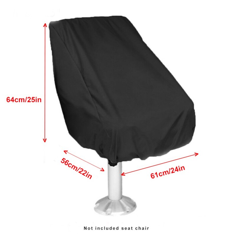JayCreer-cojín de asiento de barco, para barco marino: Black