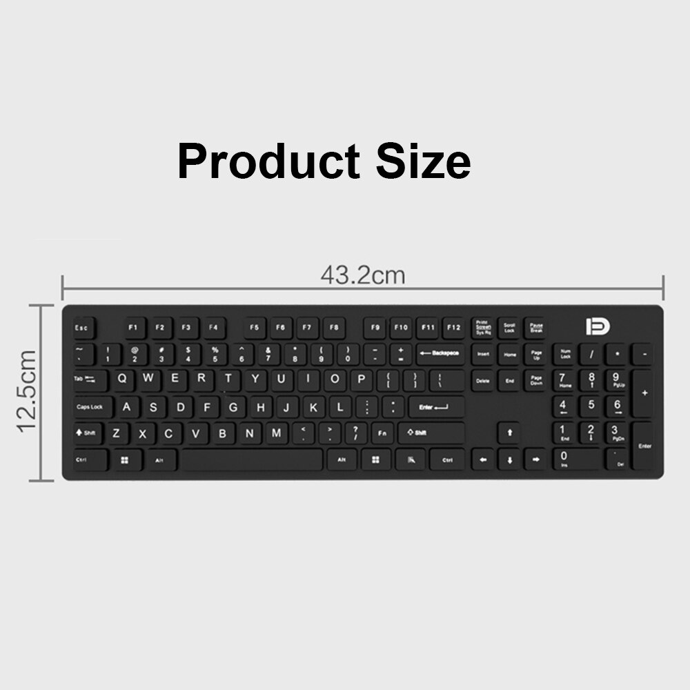 Wireless Gaming Slient Keyboard For Macbook Air Pro 2.4G Wireless Keyboard For Laptop Computer PC Gamer Keypad Gaming Pad