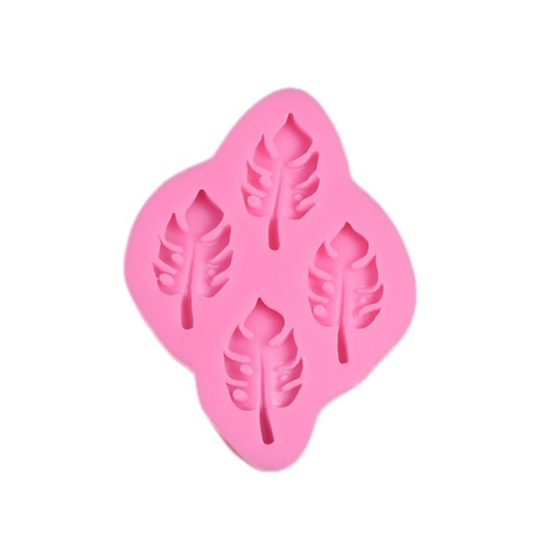 Monstera Leaf Shape Silicone Mold Decorative Pendant Mold Handmade Epoxy Silicone Mold Epoxy Resin Molds Making Crafts: Pink