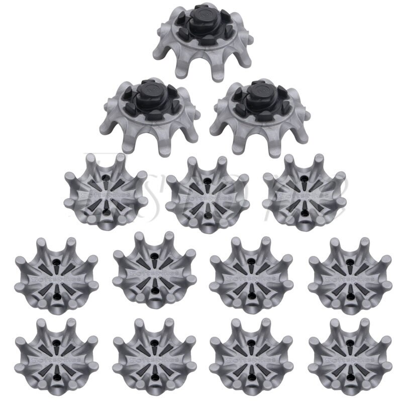 14pcs Replacement Golf Shoe Spikes Pins 1/4 Turn Fast Twist Shoe Spikes Golf Practice Accessories