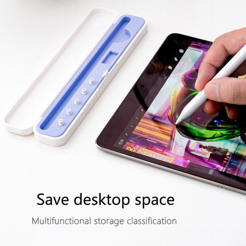 Pencil Storage Box for Apple Pencil Portable Protective Cover Plastic Case Suitable for Touch Pen Apple Pencil 2nd Accessories