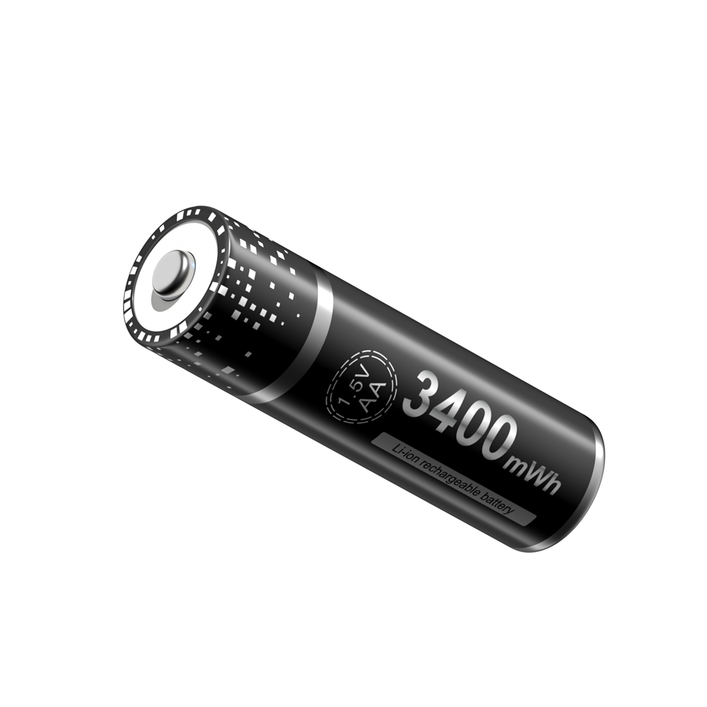 Batterie lithium-ion rechargeable, 1.5V, 2800 mWh, 1.5V, pour télécommande, souris, petit ventilateur, jouet électrique